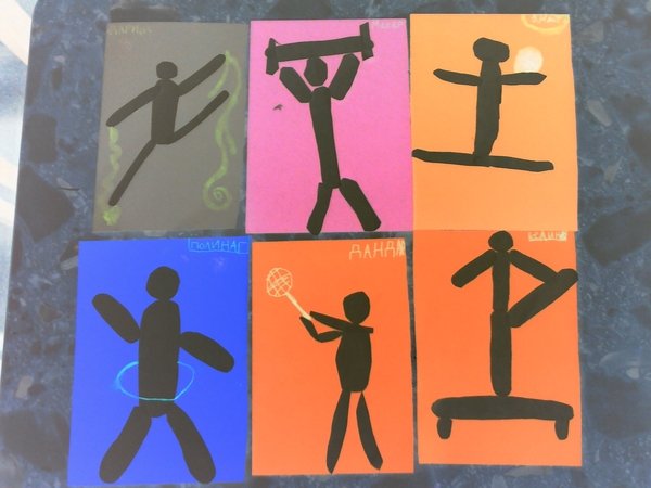 Аппликация на тему спорт в подготовительной группе