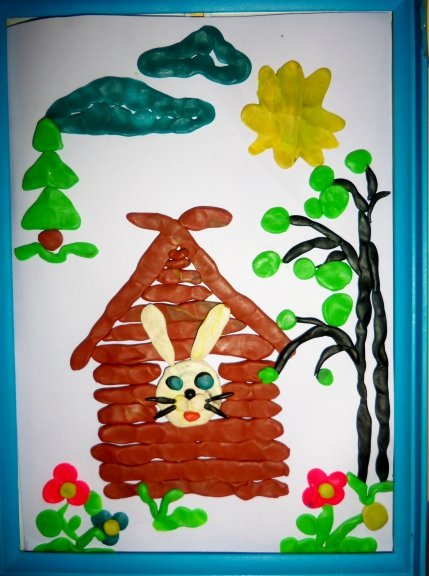 Пластилинография Сказочная избушка