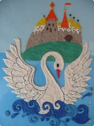 Пластилинография Царевна лебедь