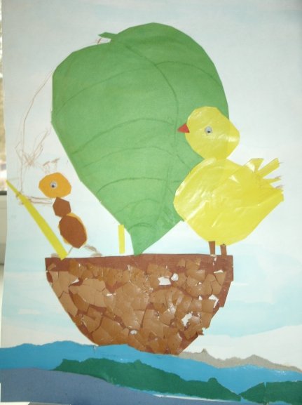 Аппликация по сказкам Сутеева средняя группа