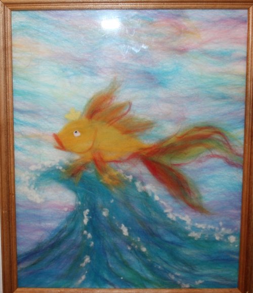 Поделка на тему Золотая рыбка