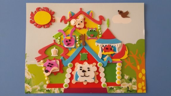 Аппликация на тему Теремок