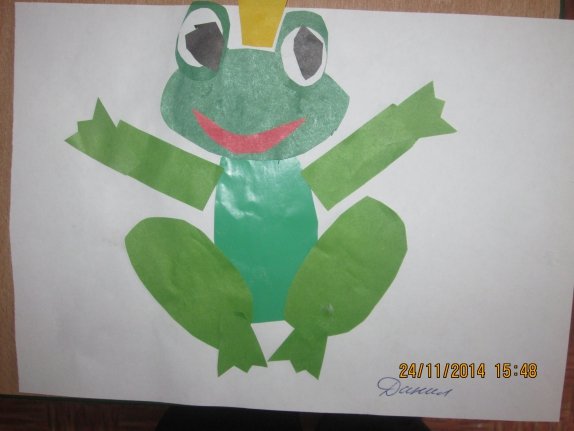 Аппликация Царевна лягушка в подготовительной группе