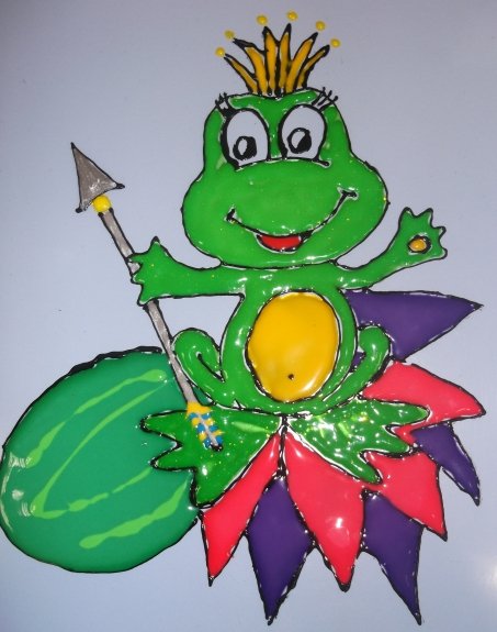 Аппликация Царевна лягушка
