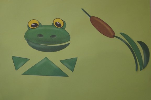 Аппликация лягушка в детском саду подготовительная группа