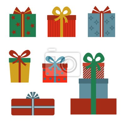 Аппликация коробка с подарком