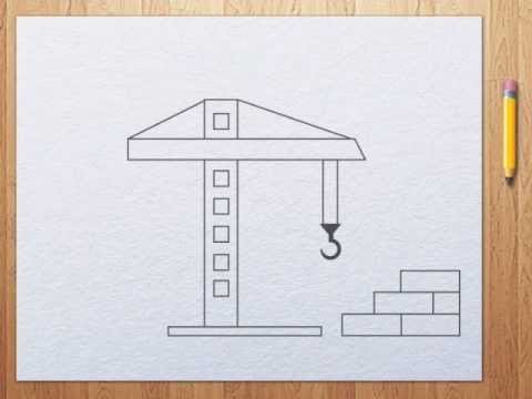 Рисование подъемный кран подготовительной группе