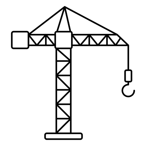 Рисование подъемный кран