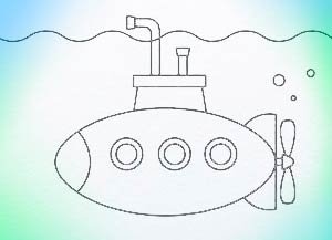 Рисование подводная лодка старшая группа