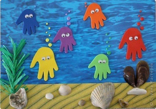 Аппликация на морскую тему