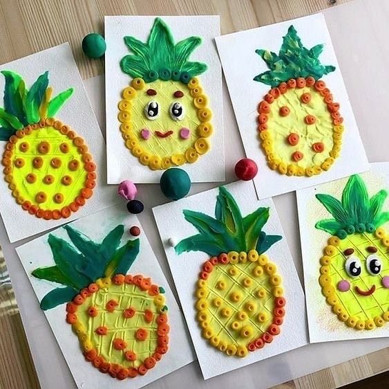 Поделка фрукты для малышей