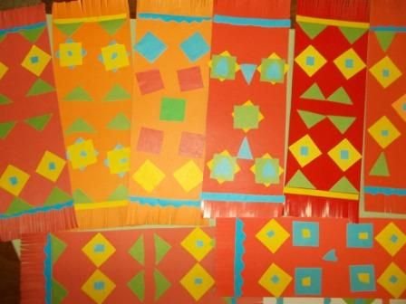 Аппликация полотенце старшая группа