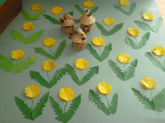 Аппликация весенний ковер старшая группа