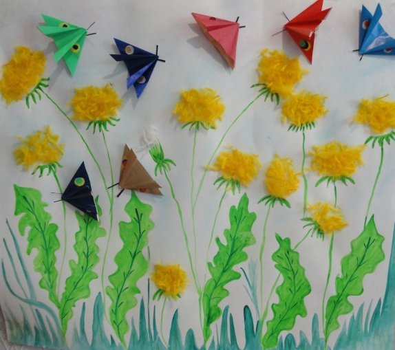 Весенняя аппликация для детей