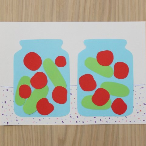 Аппликация запасы для белочки