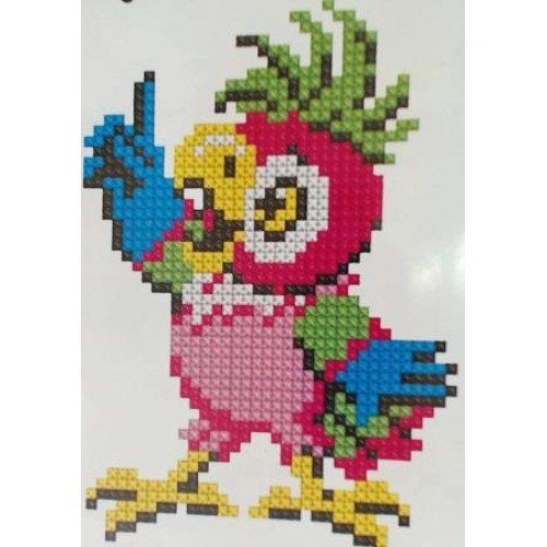 Попугай из крышек