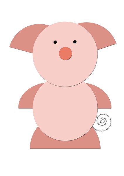 Фигурки из кружочков