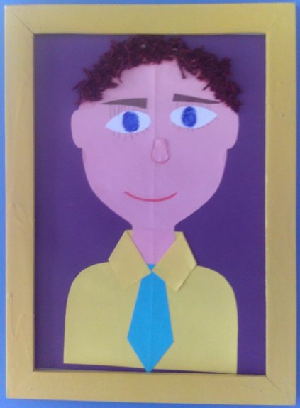 Портрет в технике аппликации