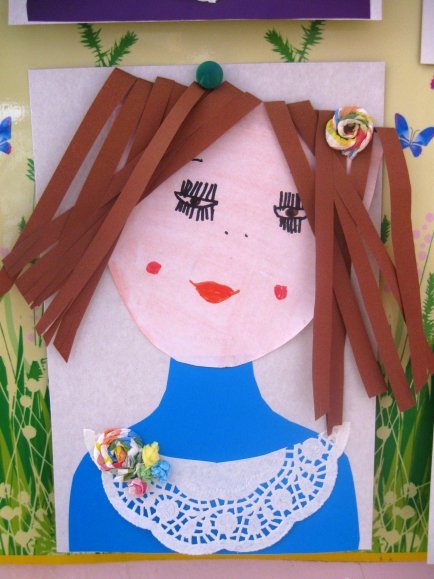 Портрет аппликация