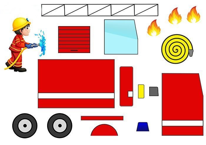 Пожарная машина младшая группа. Аппликация пожарная машина. Апликацияпожарная машина. Аппликация пожарная машина в подготовительной группе. Пожарная машина аппликация для детей.