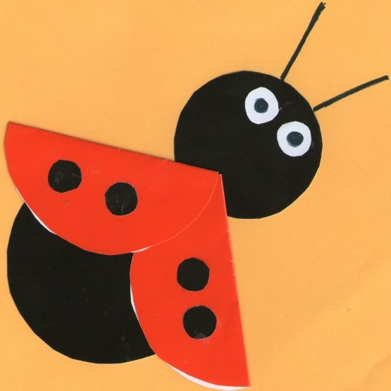 Аппликация из бумаги