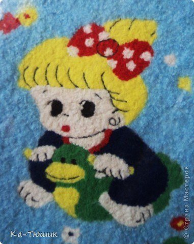 Аппликация из ниток