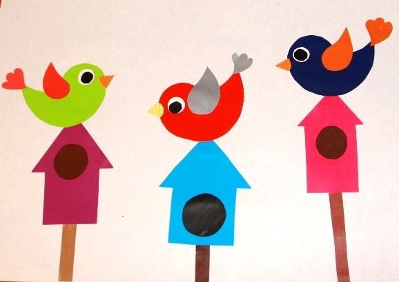 Весенняя аппликация для детей