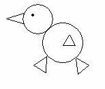 Цыпленок изгкрмеирических фигур