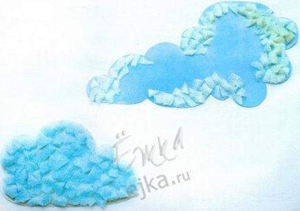 Облака из салфеток бумажных