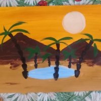 Аппликация на тему пустыня