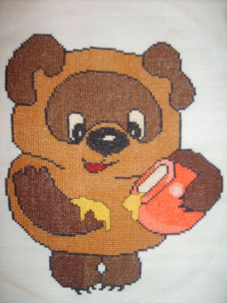 Аппликация Винни пух