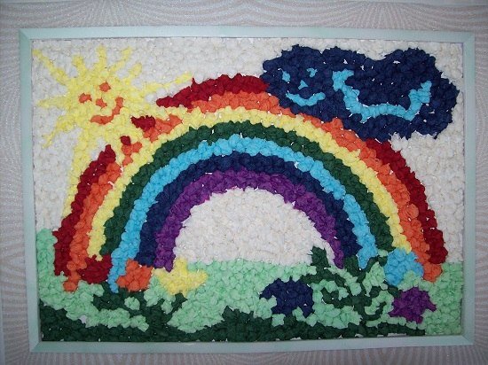 Аппликация Радуга
