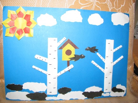 Аппликация Весна