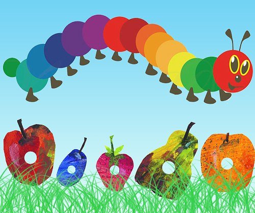 Гусеница из кружков