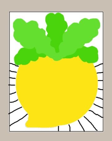 Репка. Аппликация для малышей