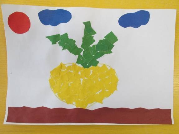 Обрывная аппликация для дошкольников