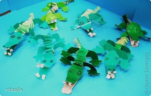 Аппликации для подг гр крокодил