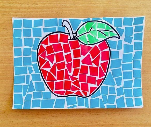 Мозайка для детекй из бумаги