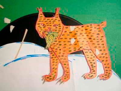 Аппликация Рысь