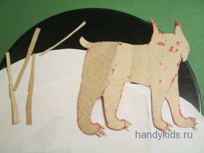 Рысь поделка