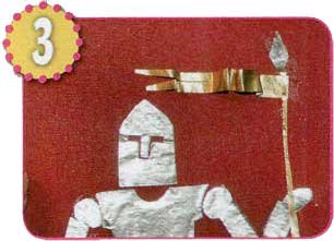 Рыцарь из фольги поделка