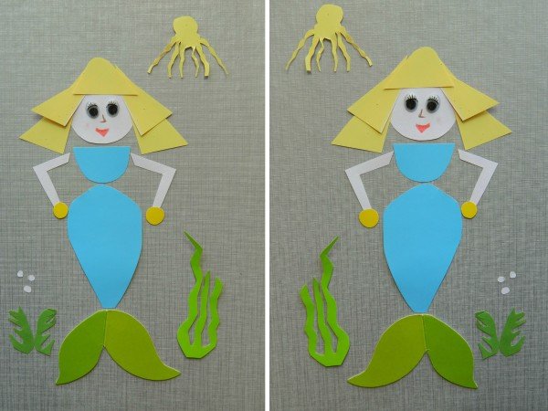 Аппликация из бумаги