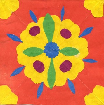 Декоративная аппликация в старшей группе