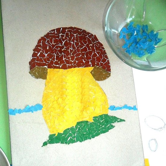 Обрывная мозаика гриб