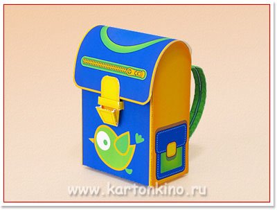 Портфель из картона