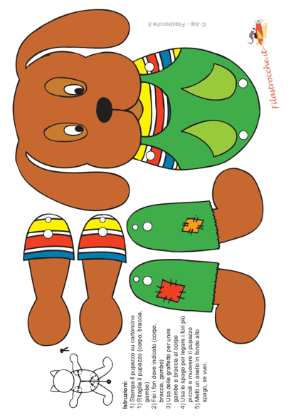 Игрушки из картона с подвижными деталями