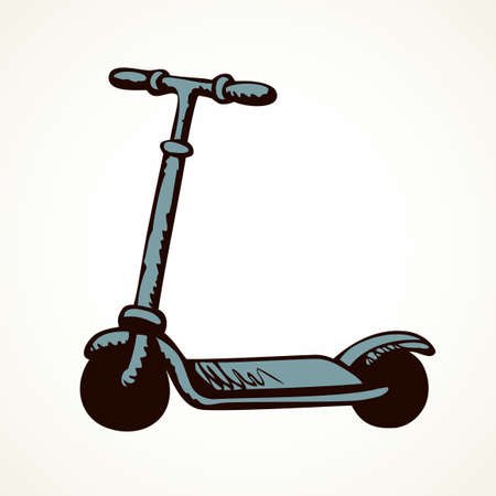 Самокат рисунок для детей