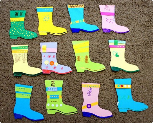 Украшение сапога аппликация