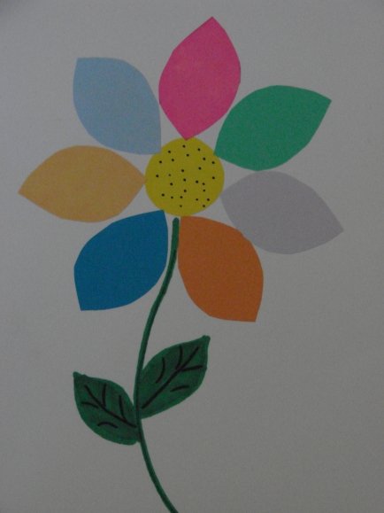 Аппликация цветов в подготовительной группе
