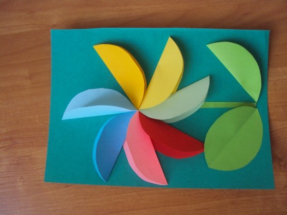 Конструирование цветок в средней группе